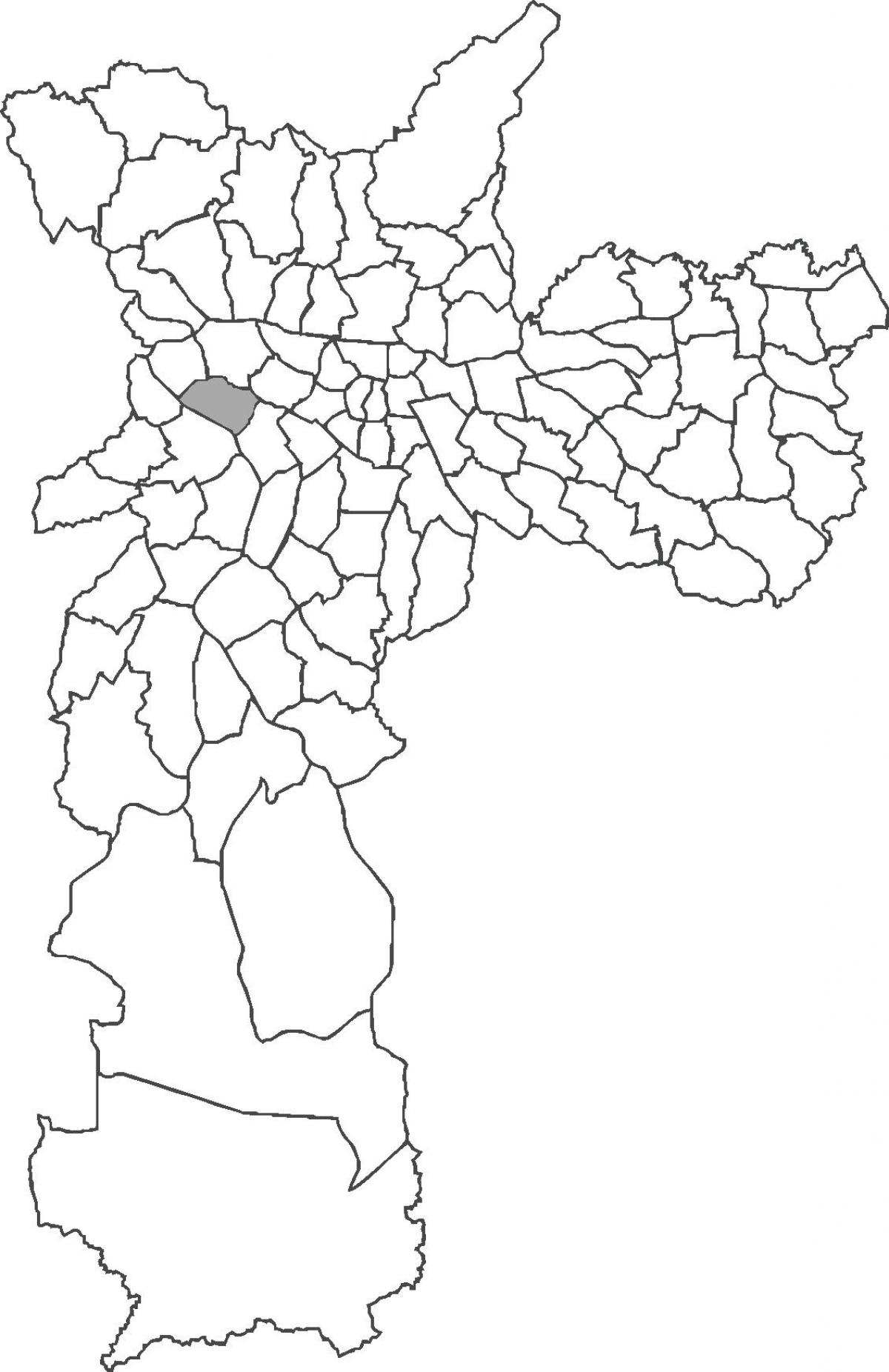 Mapa de Alto de Pinheiros districte