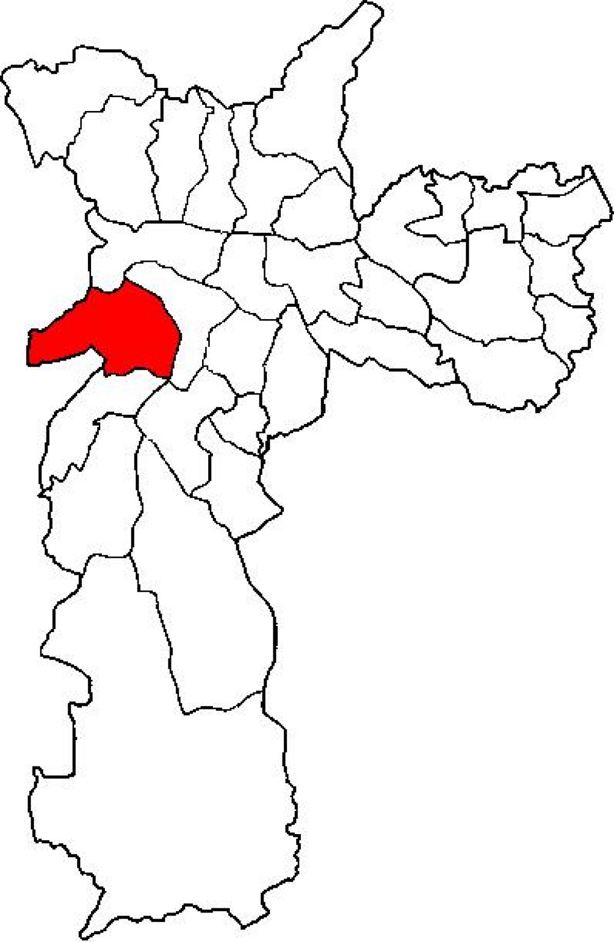 Mapa de Butantã sots-prefectura de São Paulo