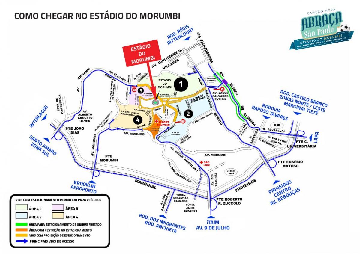 Mapa de l'estadi Morumbi