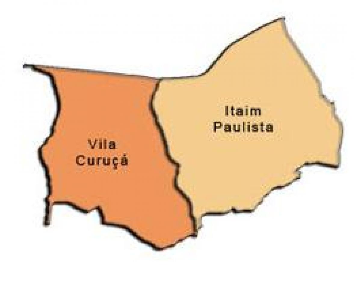 Mapa de Itaim Paulista - Vila Curuçá sots-prefectura