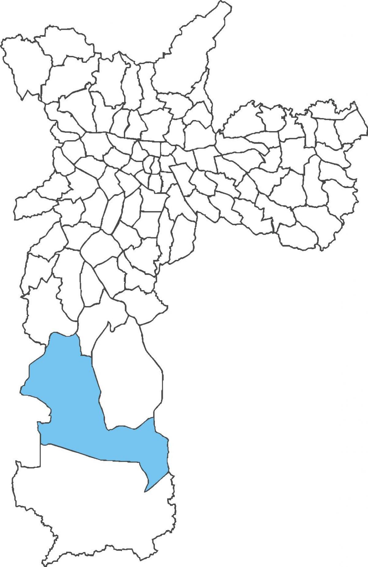 Mapa de Parelheiros districte