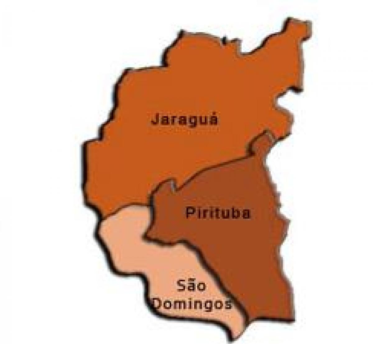 Mapa de Pirituba-Jaraguá sots-prefectura