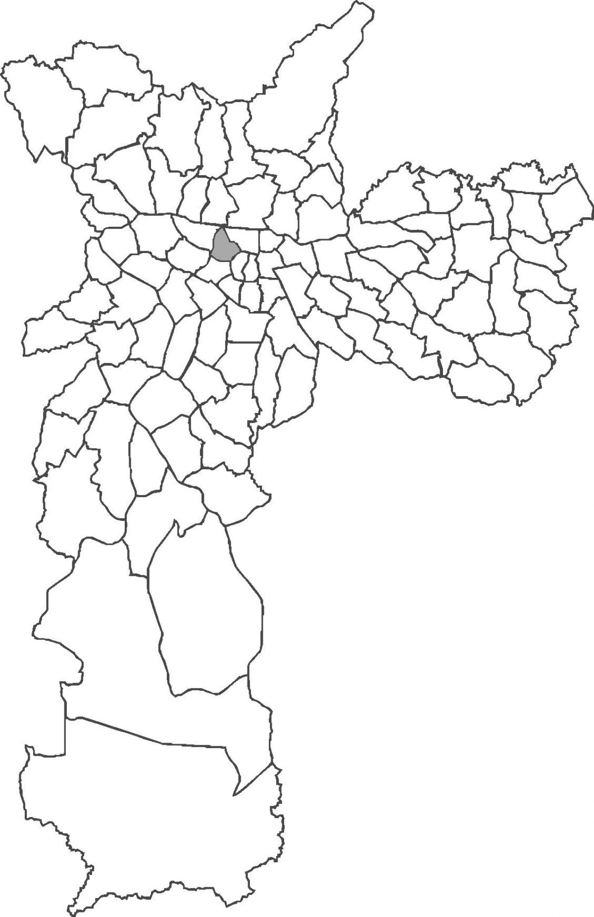 Mapa de Santa Cecília de districte