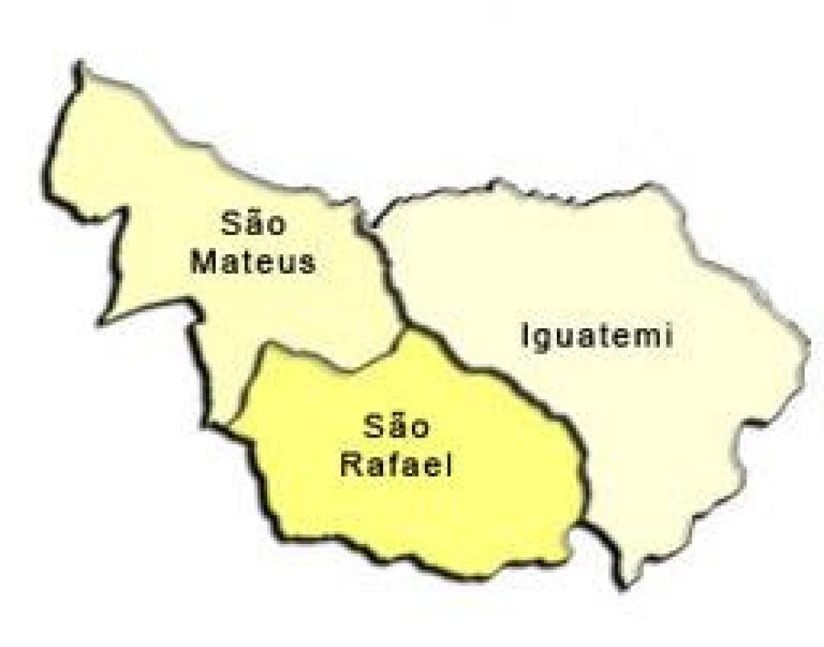 Mapa de São Mateus sots-prefectura