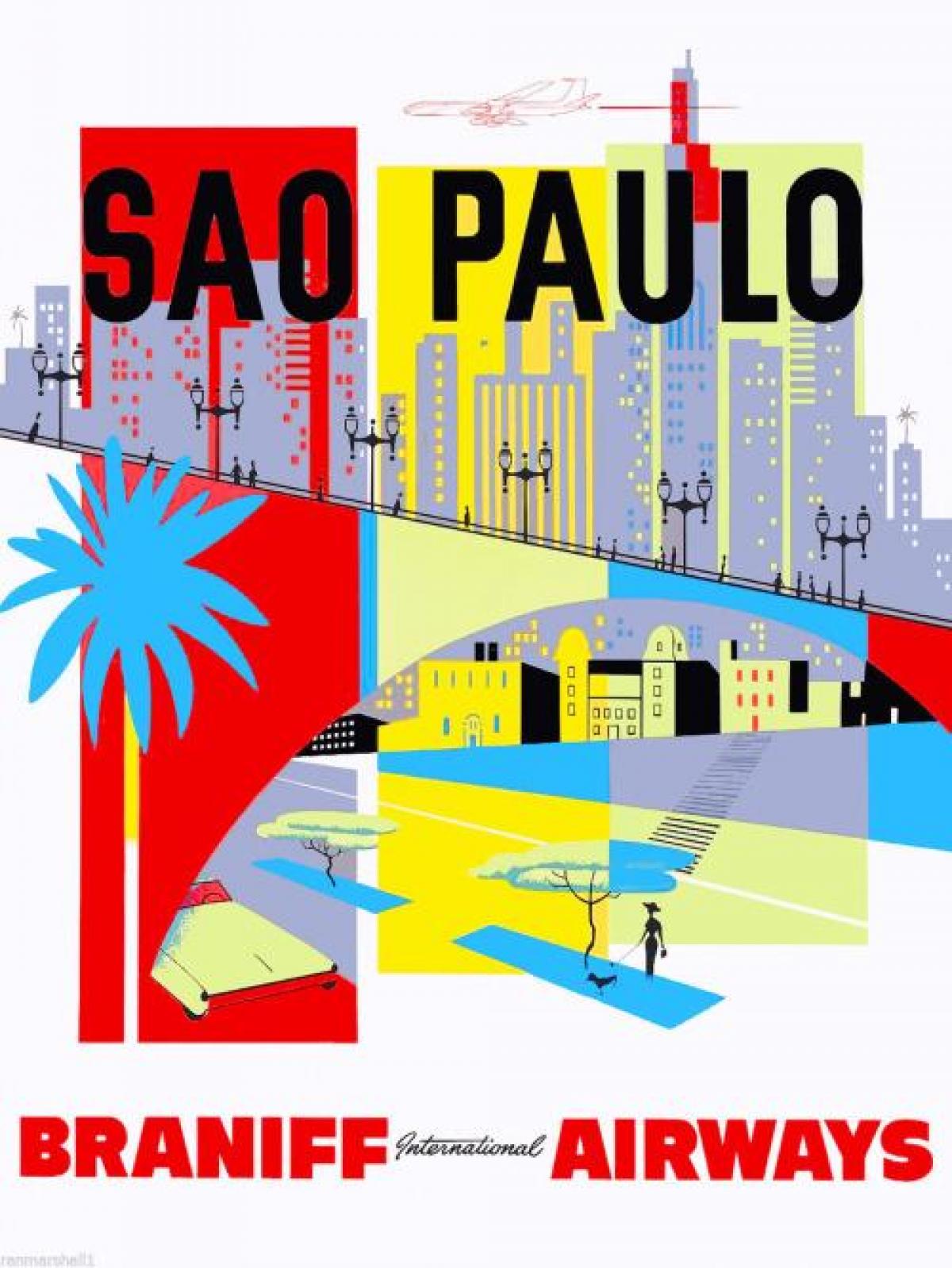Mapa de São Paulo fons de pantalla