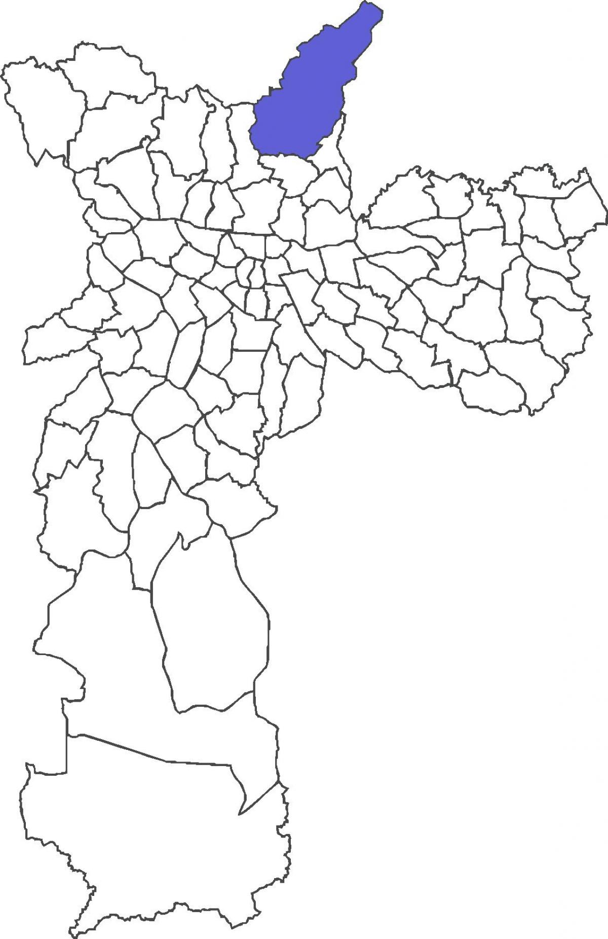 Mapa de Tremembé districte