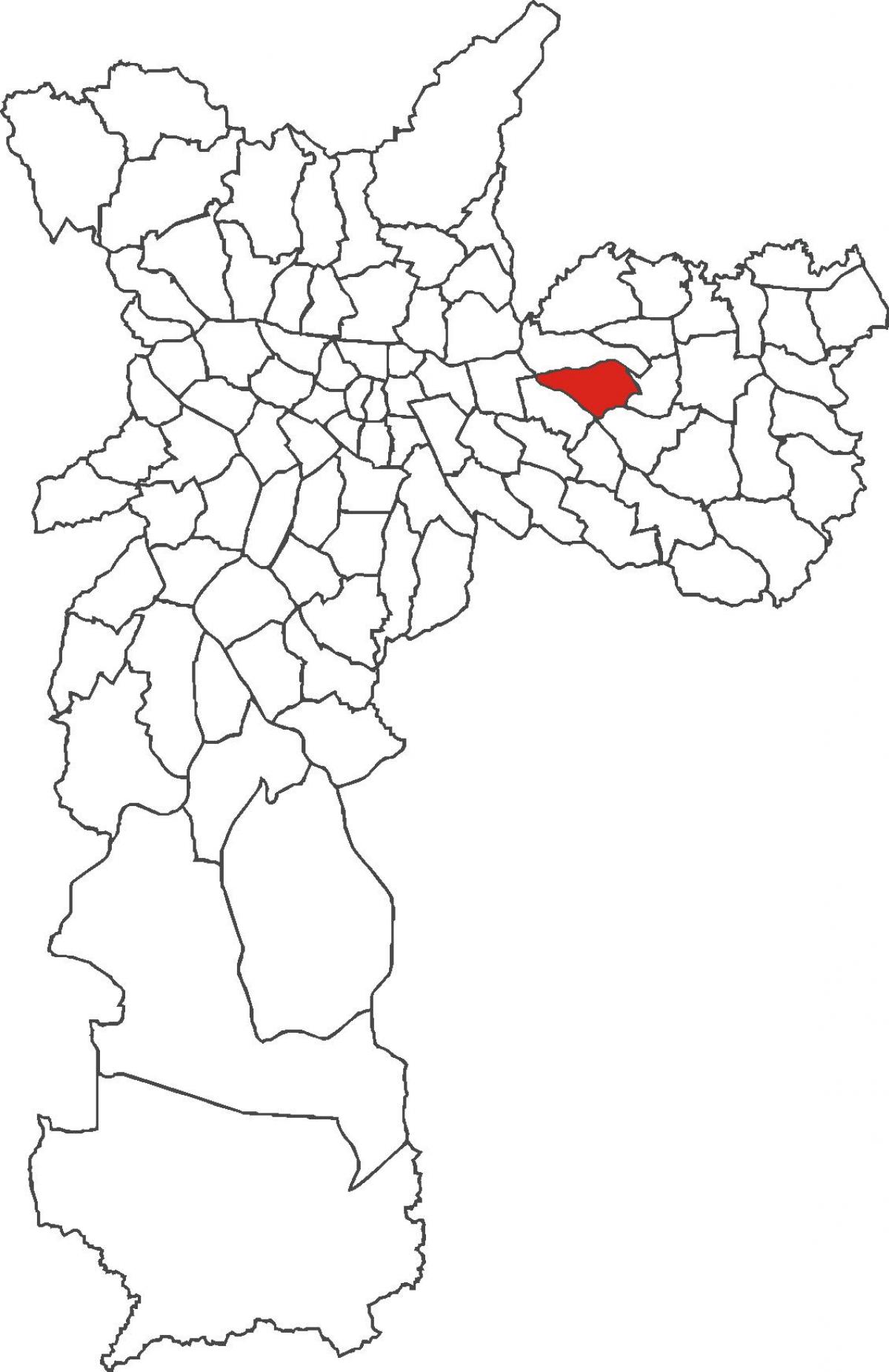 Mapa de Vila Matilde districte