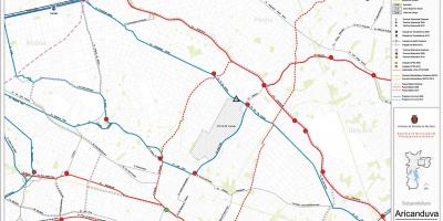 Mapa de Aricanduva-Vila Formosa São Paulo - transport Públic