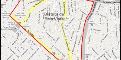 Mapa de Bela Vista de São Paulo