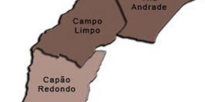 Mapa de Campo Limpo sots-prefectura
