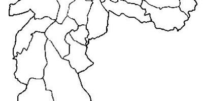 Mapa d'Ermelino Matarazzo sots-prefectura de São Paulo