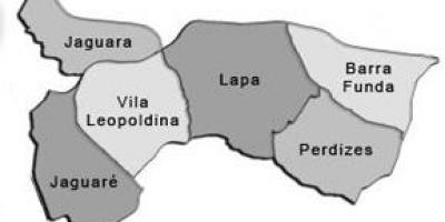 Mapa de Lapa sots-prefectura