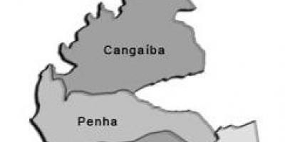 Mapa de Penha sots-prefectura