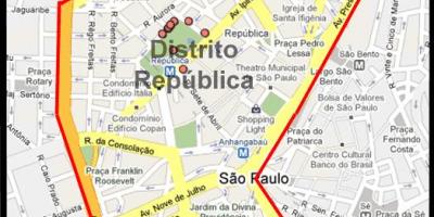 Mapa de la República de São Paulo