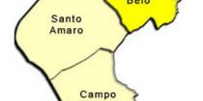 Mapa de Santo Amaro sots-prefectura