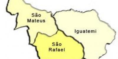 Mapa de São Mateus sots-prefectura