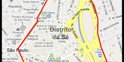 Mapa d'Sé, São Paulo
