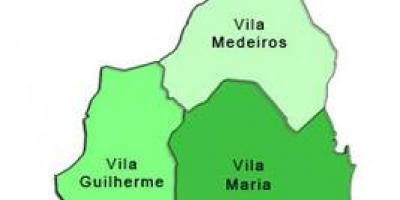 Mapa de Vila Maria sots-prefectura