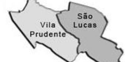 Mapa de Vila Prudente sots-prefectura