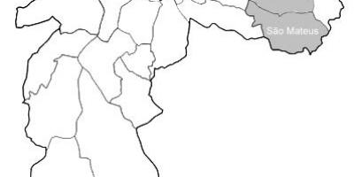 Mapa de la zona Leste 1 São Paulo