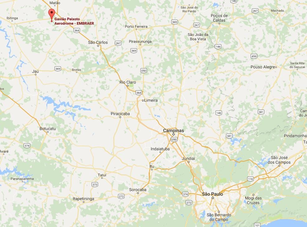 Mapa de aeròdrom Gavião Peixoto