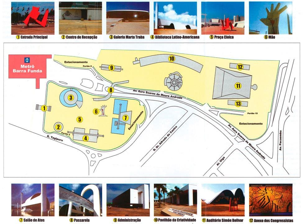 Mapa de l'Amèrica llatina memorial