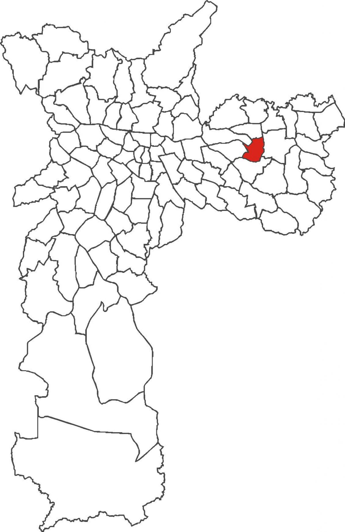 Mapa d'Artur Alvim districte
