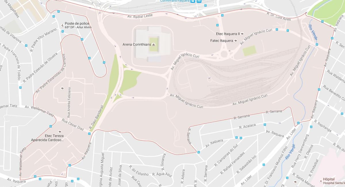Mapa d'Artur Alvim São Paulo