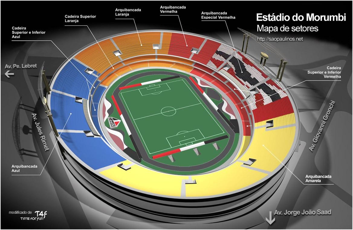 Mapa de Cícero-Pompeu-de-Toledo São Paulo estadi