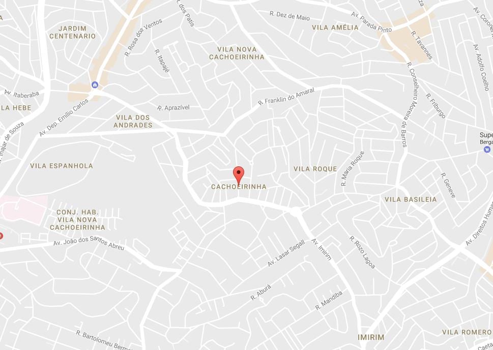 Mapa de Cachoeirinha São Paulo