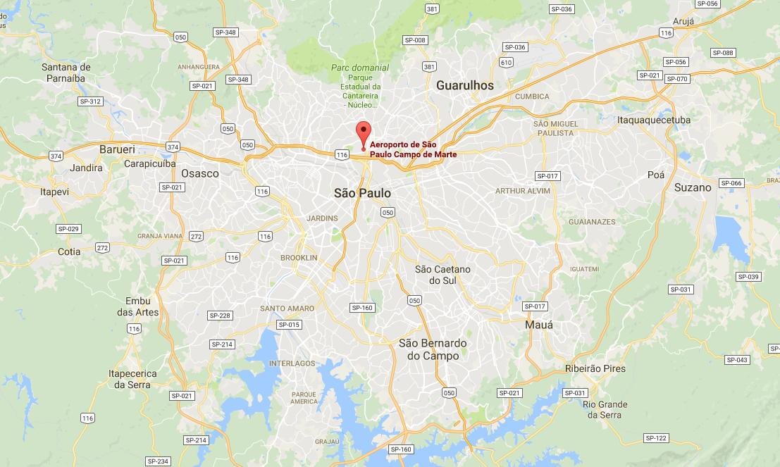 Mapa de Campo de Marte airport - ubicació