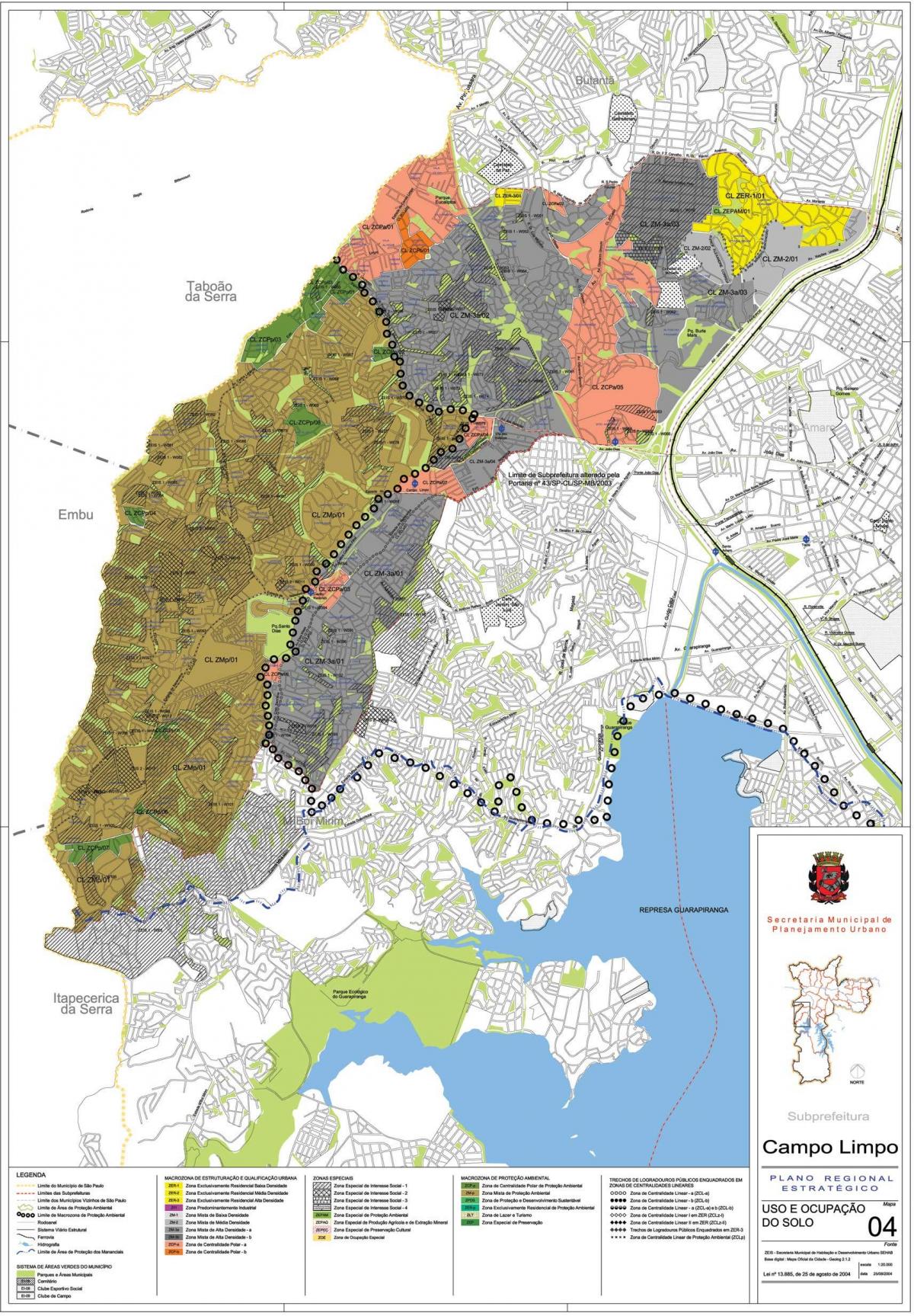 Mapa de Campo Limpo São Paulo - Ocupació del sòl