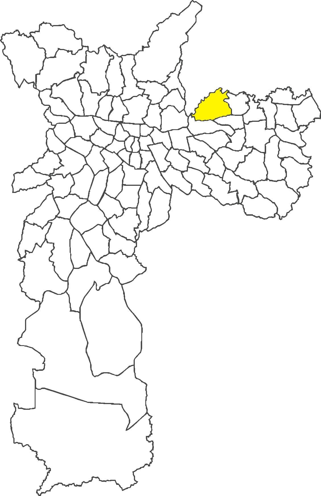 Mapa de Cangaíba districte