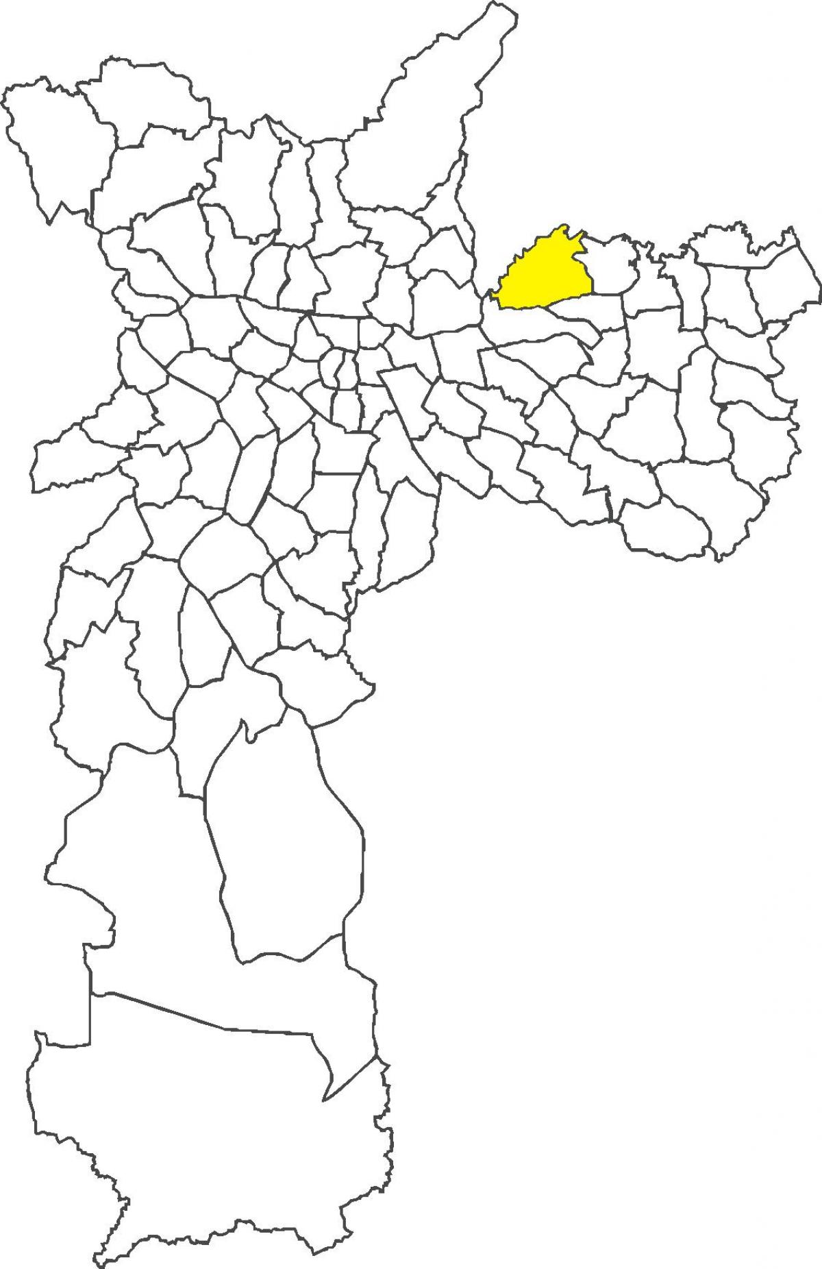 Mapa de Cangaíba districte