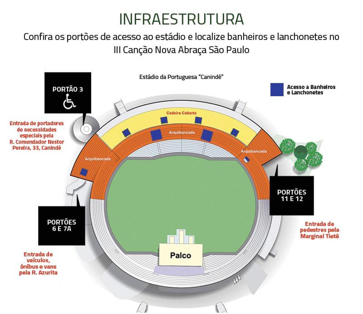 Mapa de Canindé São Paulo estadi