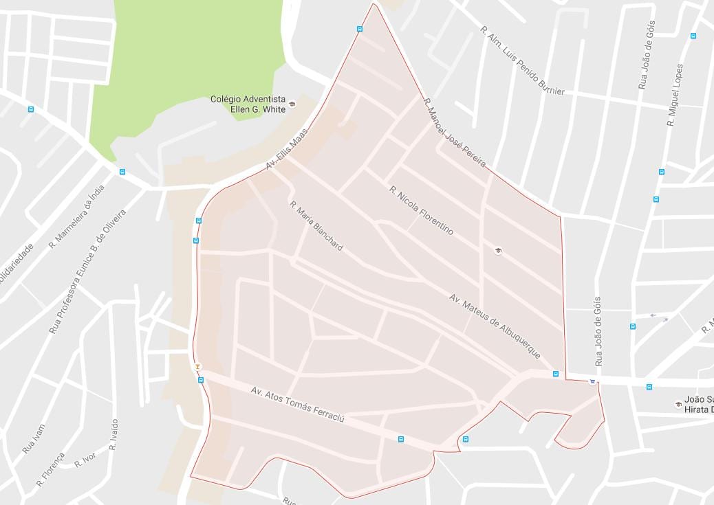 Mapa de Capão Redondo São Paulo