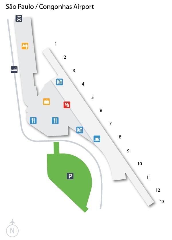Mapa de la CGH a l'aeroport