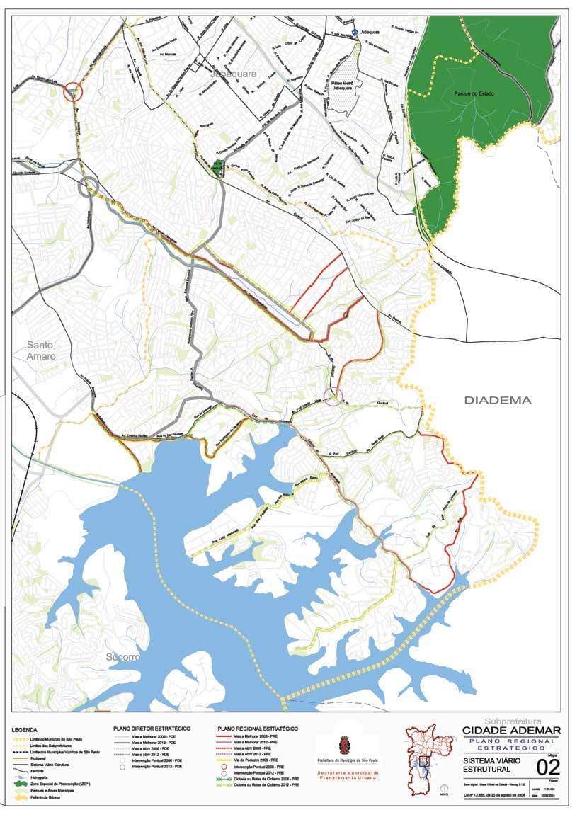 Mapa de Ciutat Ademar de São Paulo - Carreteres
