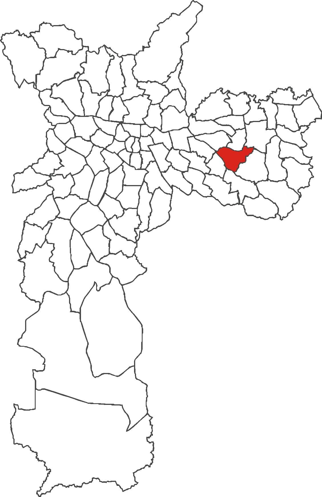 Mapa de Ciutat Líder districte
