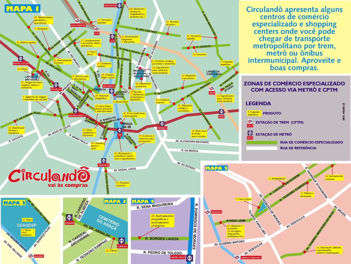 Mapa de compres, São Paulo