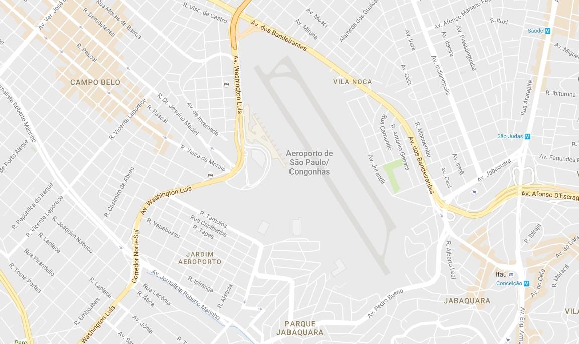 Mapa de Congonhas aeroport