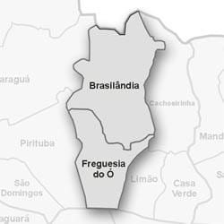 Mapa de Freguesia fer Ó sub-prefectura