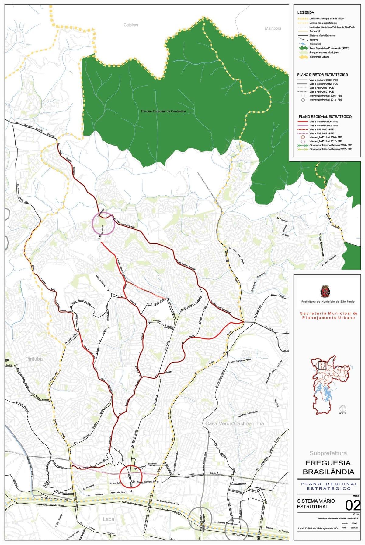 Mapa de Freguesia fer - São Paulo - Carreteres