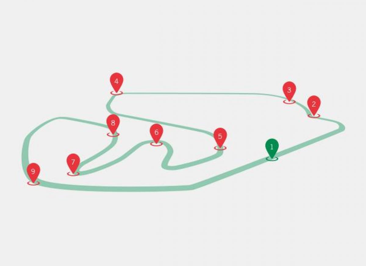 Mapa del GP de Brasil F1