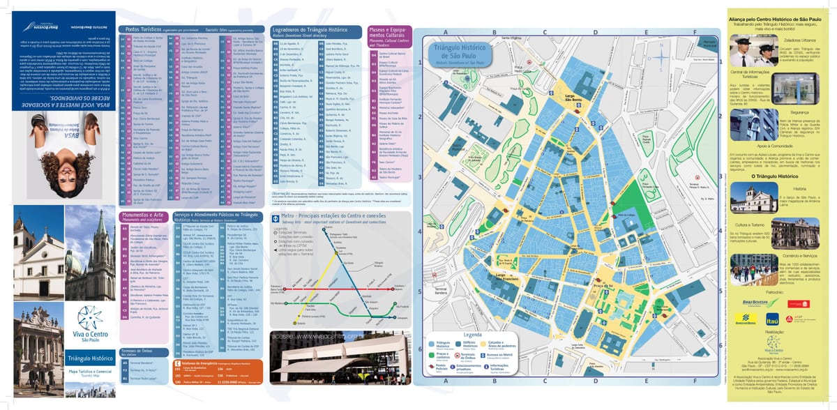 Mapa històric de triangle São Paulo