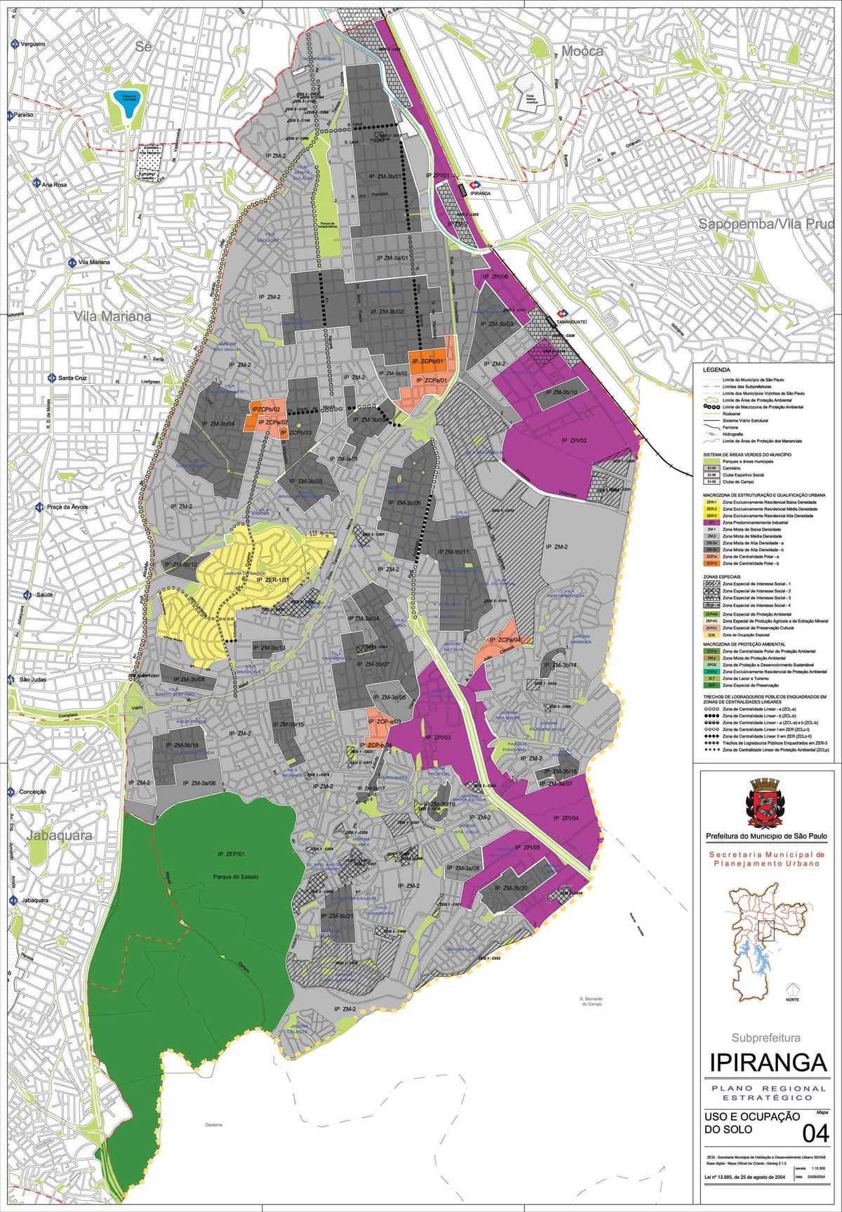 Mapa de Ipiranga São Paulo - Ocupació del sòl