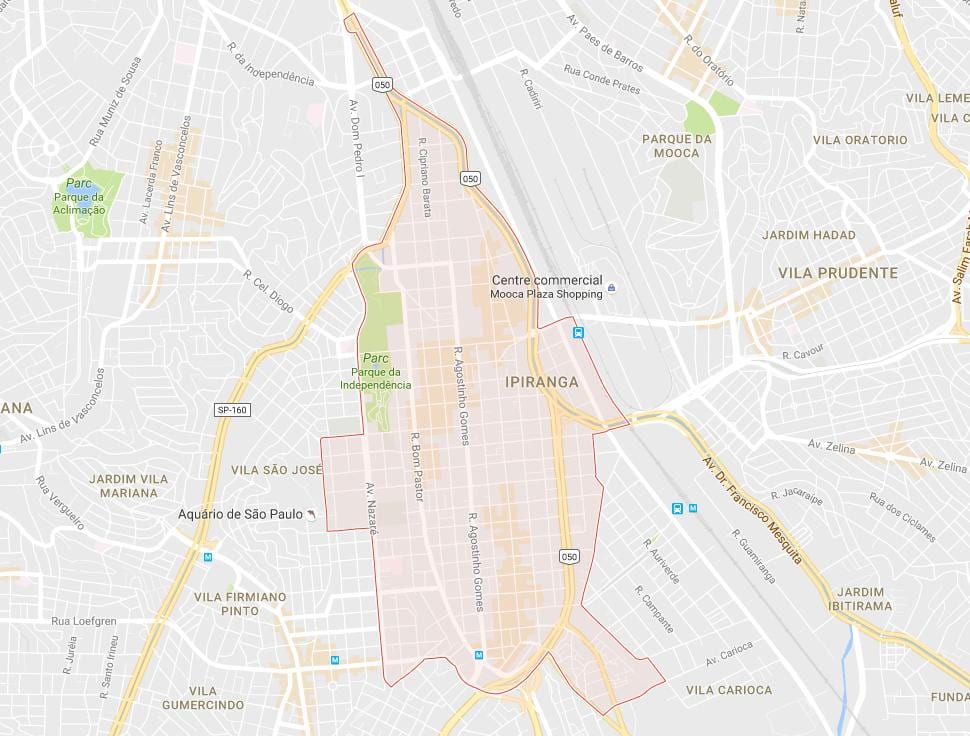 Mapa de Ipiranga São Paulo