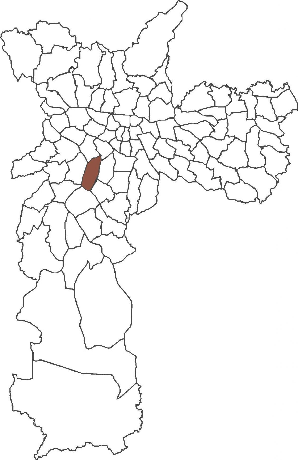 Mapa de Itaim Bibi districte