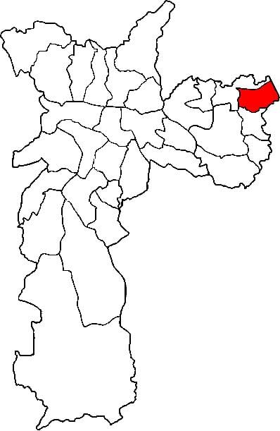 Mapa de Itaim Paulista - Vila Curuçá sots-prefectura de São Paulo