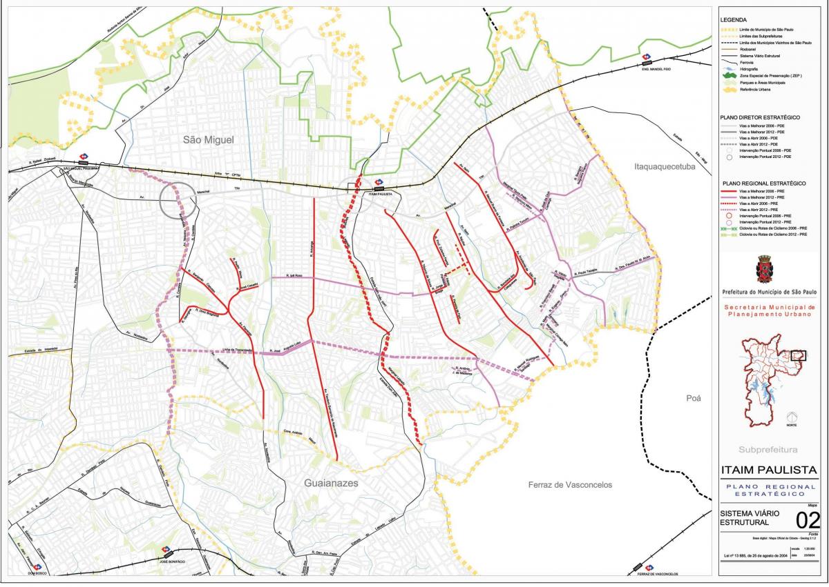 Mapa de Itaim Paulista - Vila Curuçá São Paulo - Carreteres